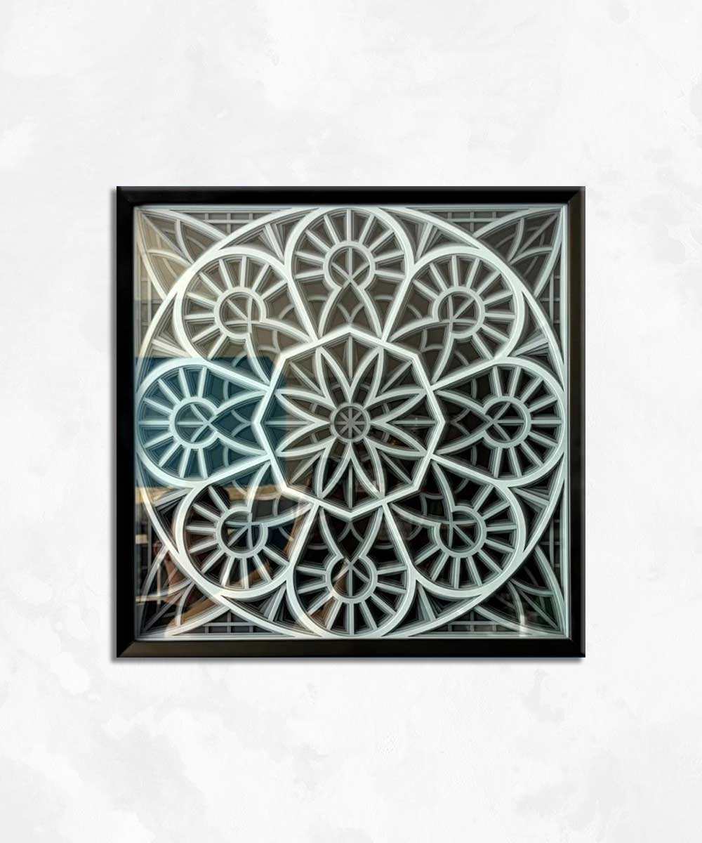 LayerCraft Geometrik Ahşap Tablo – 6 Layer Edition